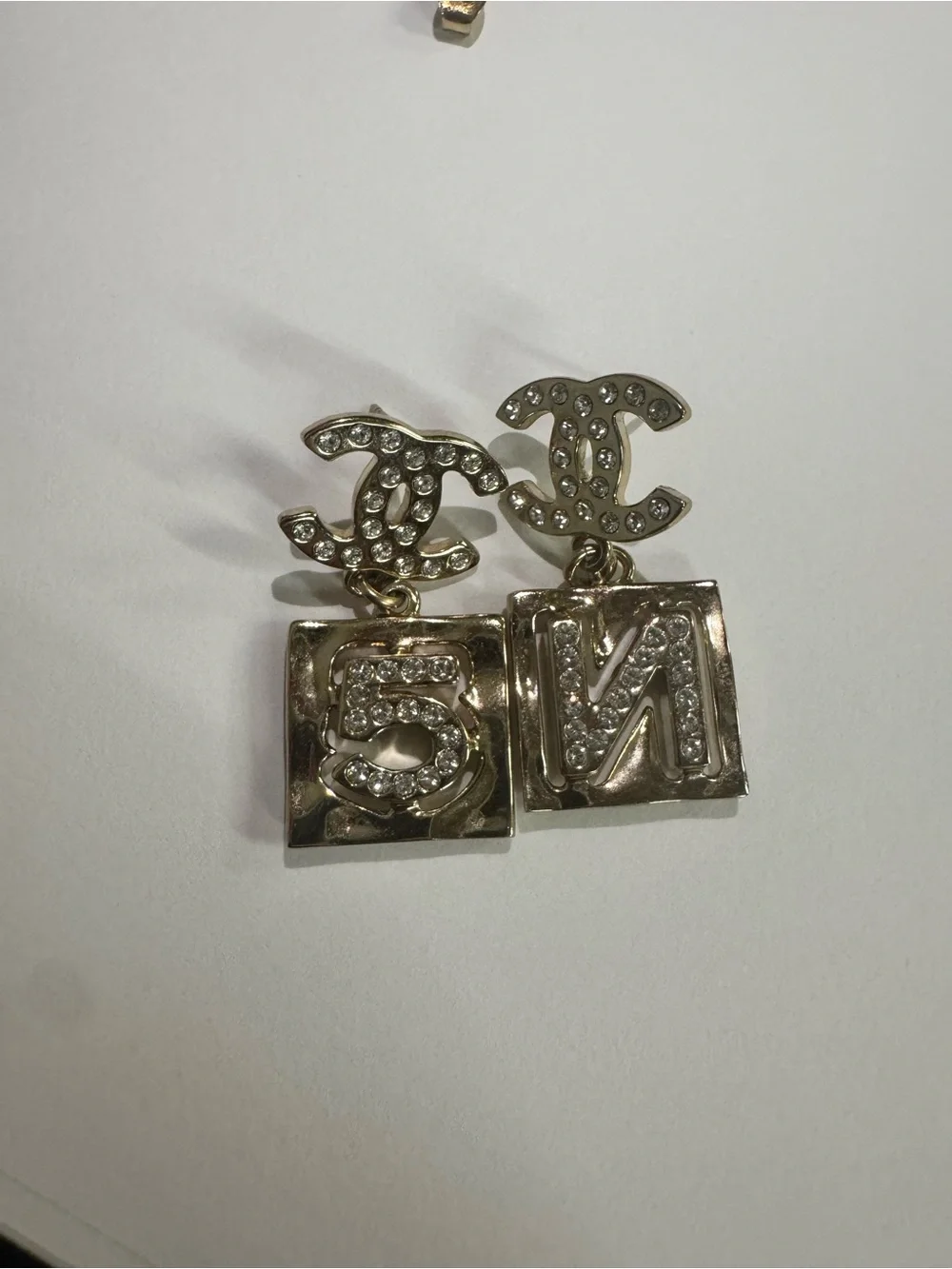 Chanel-  N°5 Crystal Drop Earrings - with Certificate of Authenticity